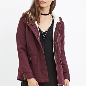 Teddy maroon coat